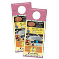 Plastic Laminated 14 Point Door Hanger w/ Slit (3.5"x8.5")